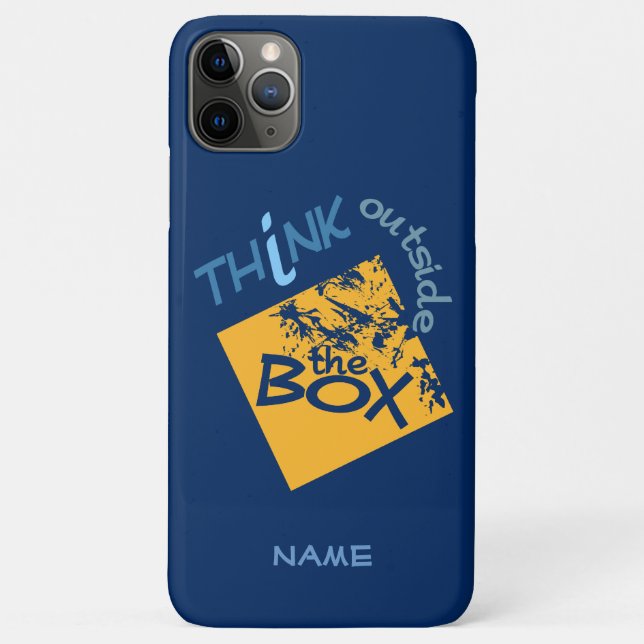 Außerhalb der Box individuelle Name Telefongehäuse Case-Mate iPhone Hülle (Rückseite)