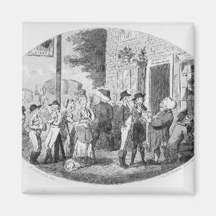 Außerhalb der Taverne Old Hats Magnet