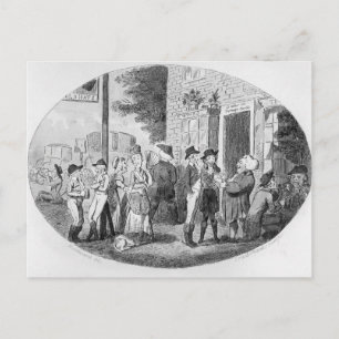 Außerhalb der Taverne Old Hats Postkarte