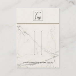 AUSSERHALB DER WEISSEN GRAUEN MARBLE TEXTURE-HAARE VISITENKARTE