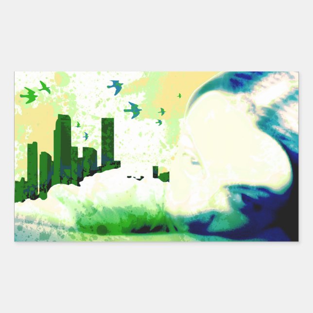 außerhalb des Bereichs liegen. Rechteckiger Aufkleber (Vorderseite)