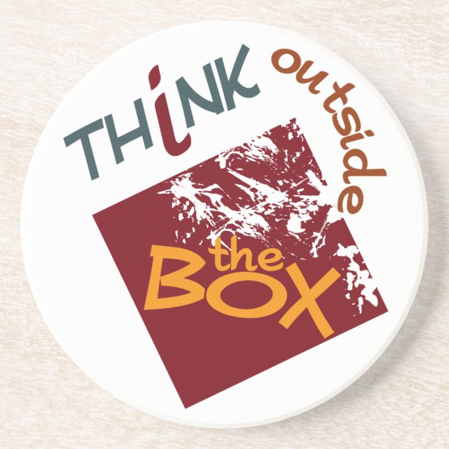 Außerhalb des Box-Untersetzer Sandstein Untersetzer (Vorne)