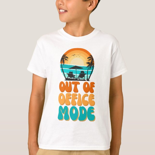 Außerhalb des Büros-Modus T-Shirt (Vorderseite)