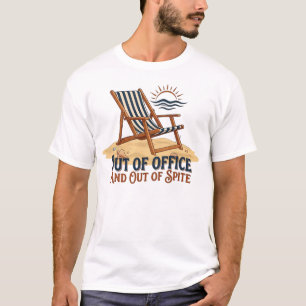 Außerhalb des Büros und aus Trotz - Vintage Retro  T-Shirt