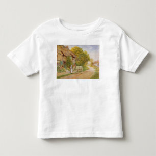 Außerhalb des Dorf-Gasthauses Kleinkind T-shirt