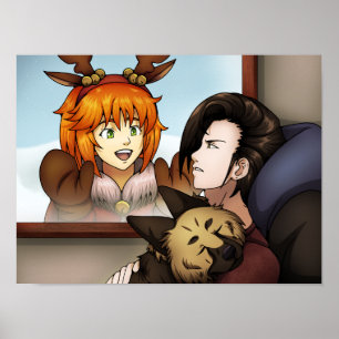 Außerhalb des Fensters Poster