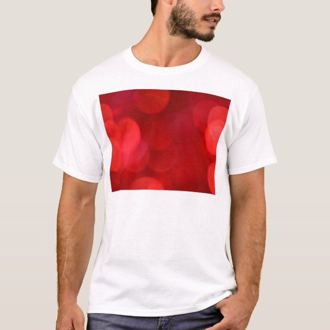 Außerhalb des Fokus rote Leuchtkreise T-Shirt (Vorderseite)