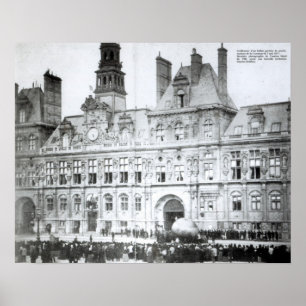 Außerhalb des Hotels de Ville Poster