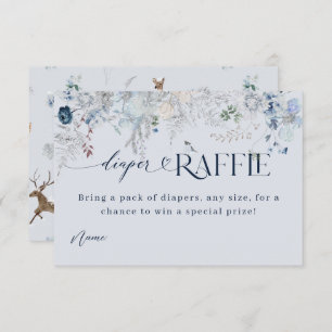 Außerhalb des Winters florale Hirschduschbücher Begleitkarte