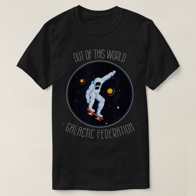 Außerhalb dieser Welt Galaktische Föderation Stern T-Shirt (Design vorne)