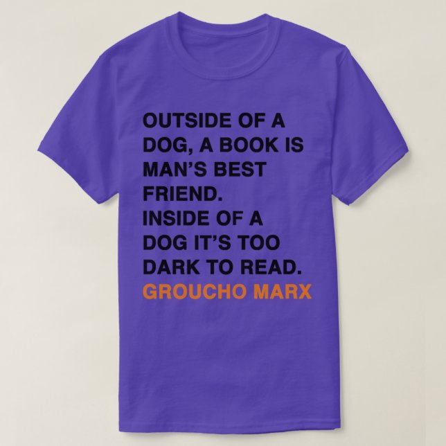 AUSSERHALB EINES HUNDES IST EIN BUCH MANS BESTES F T-Shirt (Design vorne)