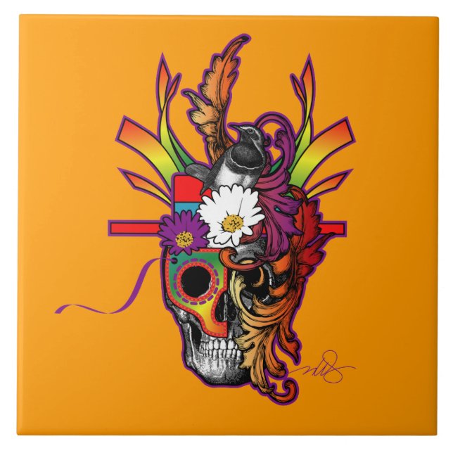 Außerhalb meines Schädels Fliese (Vorderseite)