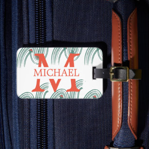 Außerhalb Reisende mit Monogramm personalisieren G Gepäckanhänger