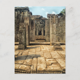 Außerhalb Stone Doorway, Ruinen des Bayon Temple,  Postkarte