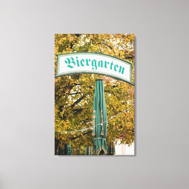 Außerhalb von Biergarten, Deutschland Leinwanddruck (Vorderseite)