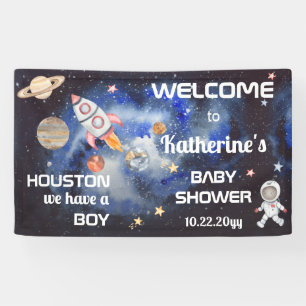 Außerhalb von Houston haben wir eine Baby-Dusche Banner