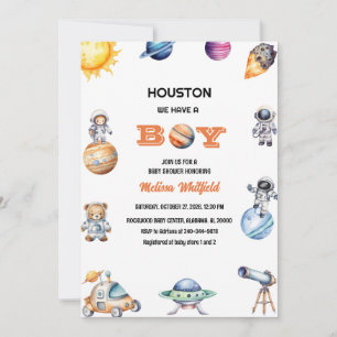 Außerhalb von Houston haben wir eine Baby-Dusche Einladung