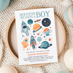 Außerhalb von Houston haben wir eine Baby-Dusche Einladung