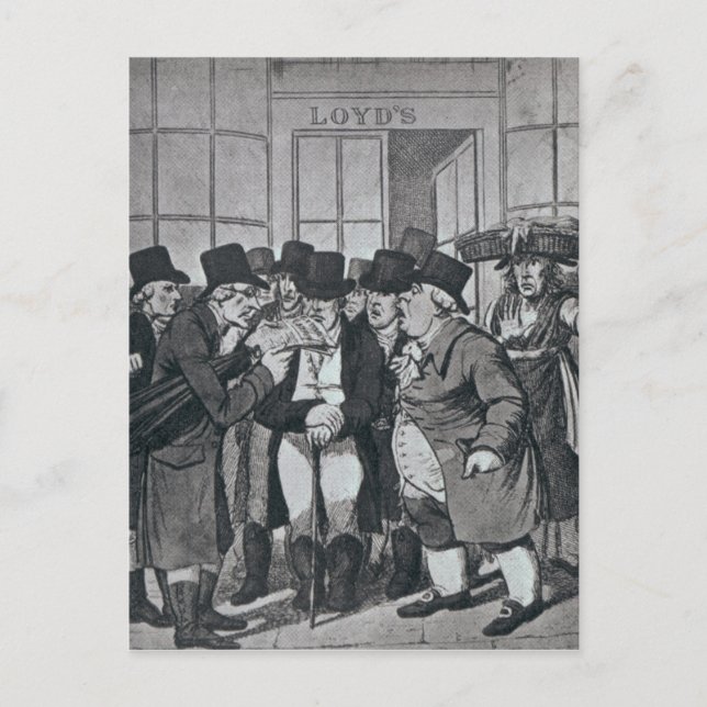 Außerhalb von Lloyds Postkarte (Vorderseite)