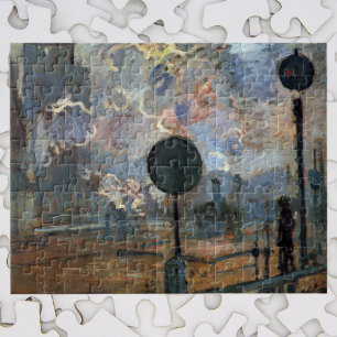 Außerhalb von Saint-Lazare von Claude Monet Puzzle