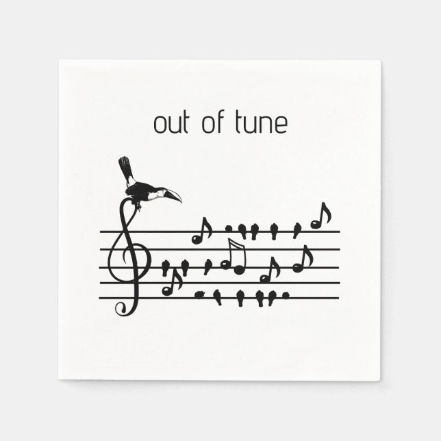 Außerhalb von Tune, Toucan verbinden Singvögel Serviette (Vorderseite)