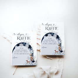 Außerhalb Winter florale Deer Dusche Baby Winzer W Begleitkarte