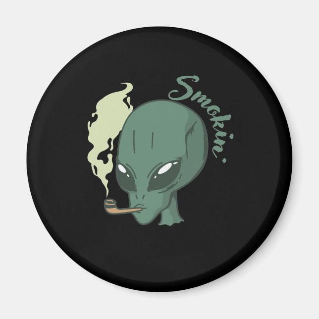Außeriralem Alien Smokin Magnet (Vorne)