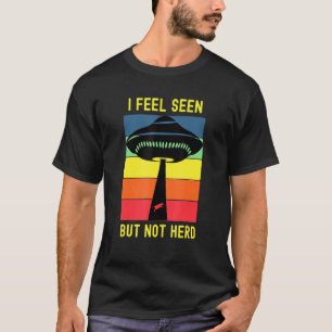 Außerirdische Entführung Ufo Außerirdisch Kuh Intr T-Shirt