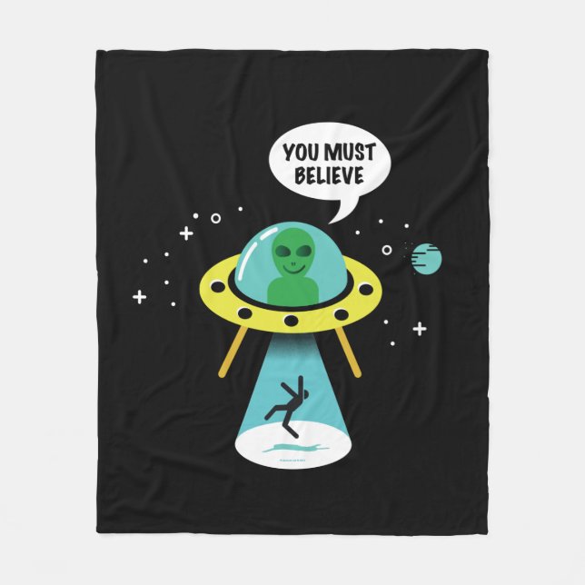Außerirdische Fleecedecke (Vorderseite)