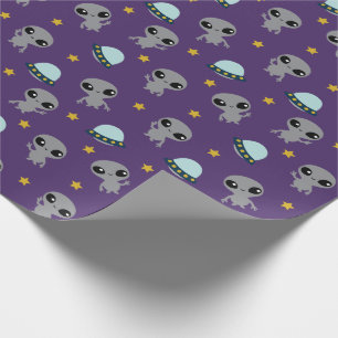 Außerirdische Geschenkpapier