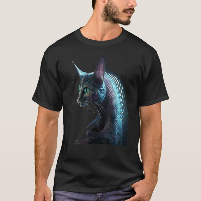 Außerirdische Katze T-Shirt (Vorderseite)