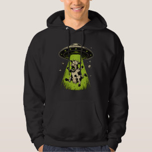 Außerirdische Kuh Entführung Weirdcore Surreal Hoodie