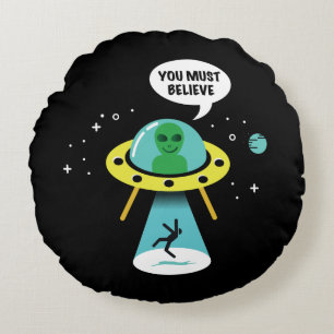 Außerirdische Rundes Kissen