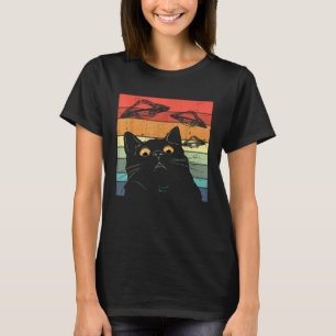Ausserirdische UFO-Katze T-Shirt