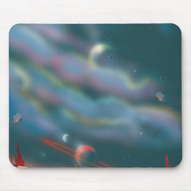 Außerirdische Weltlandschaft Mousepad (Vorne)
