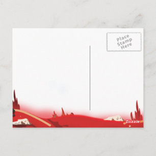 Außerirdische Weltlandschaft Postkarte