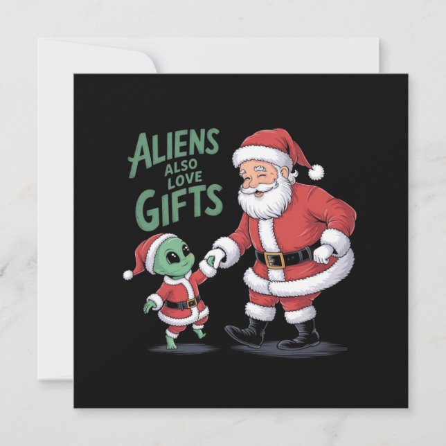 Außerirdischen auch Liebe gibt einen lustigen Eins Einladung (Vorderseite)