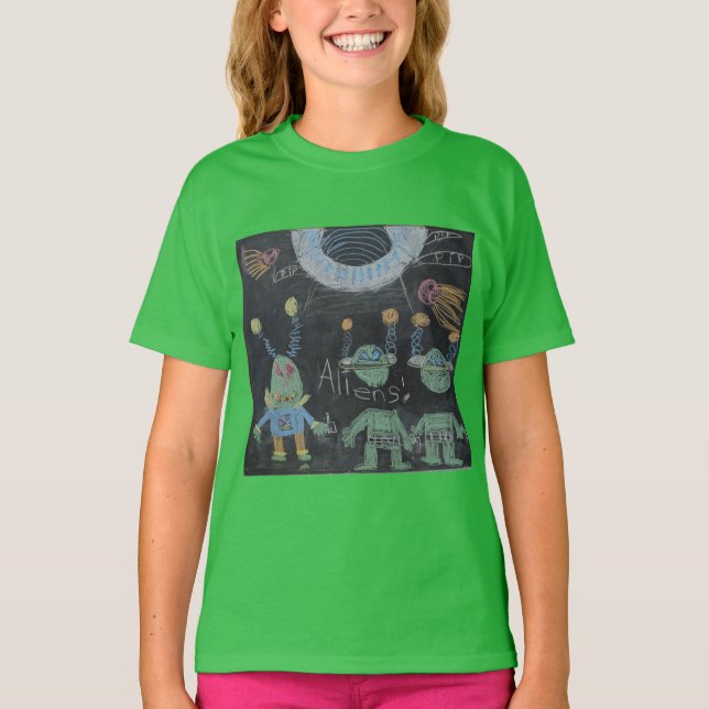 Außerirdischen aus dem Weltraum von Yulia T-Shirt (Vorderseite)