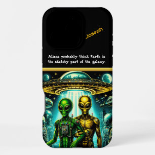 Außerirdischen bei Area 51 Night Sky iPhone 16 Pro Max Hülle