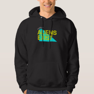Außerirdischen bestehen aus Ufo Blue Light Illustr Hoodie