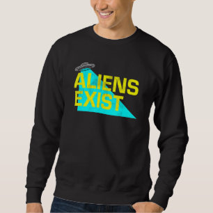 Außerirdischen bestehen aus Ufo Blue Light Illustr Sweatshirt