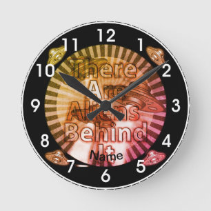 Außerirdischen dahinter individuelle Name Uhr