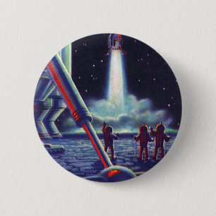 Außerirdischen der Vintagen Science Fiction spring Button