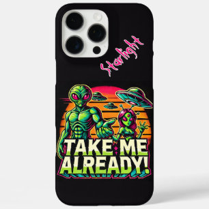 Außerirdischen erwarten in Cosmic Design! iPhone 16 Pro Max Hülle