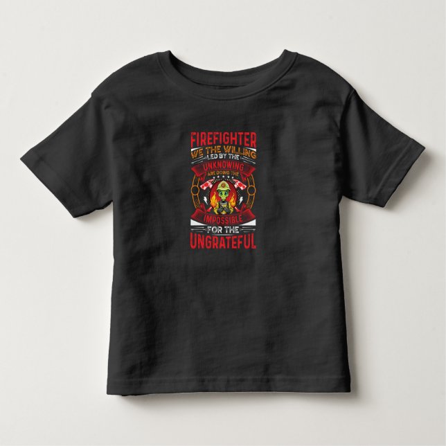 Außerirdischen Feuerwehrmann Kleinkind T-shirt (Vorderseite)
