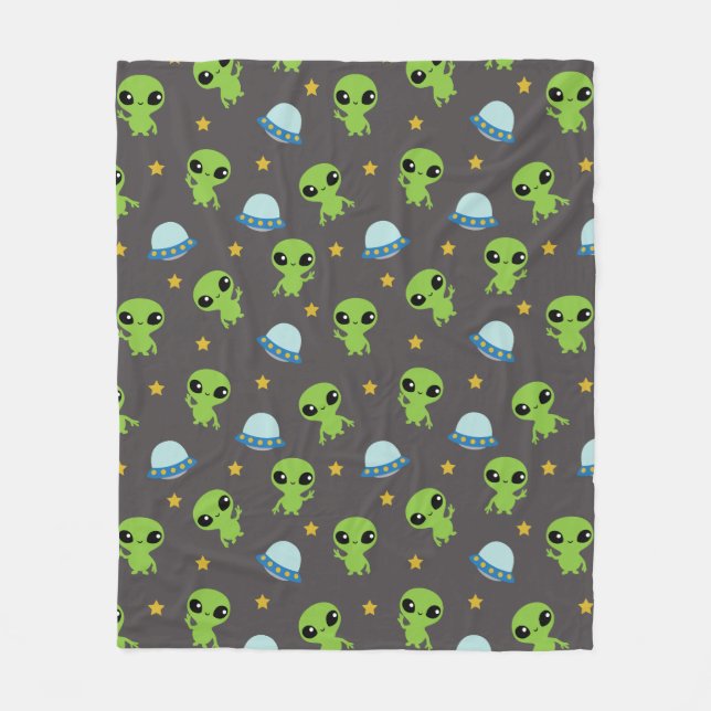 Außerirdischen Fleece Blanket (Vorderseite)