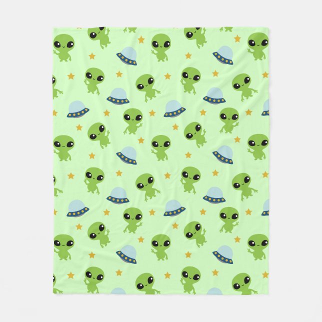 Außerirdischen Fleece Blanket (Vorderseite)
