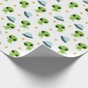Außerirdischen Geschenkpapier