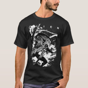 Außerirdischen Iconic Epic Xenomorph in der dunkle T-Shirt