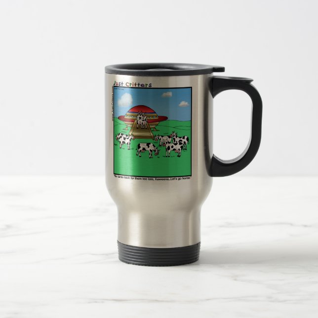 Außerirdischen Kühe Reisebecher (Rechts)